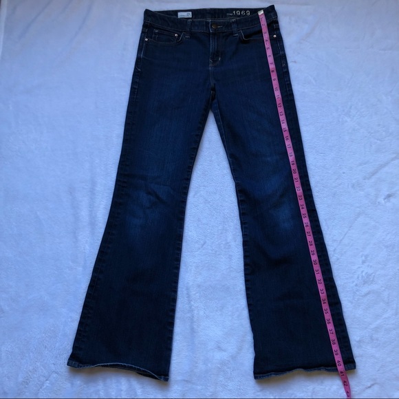 Gap Women’s 1969 Modern Flare Dark Wash Jeans, Size 29 Regular - Picture 15 of 16